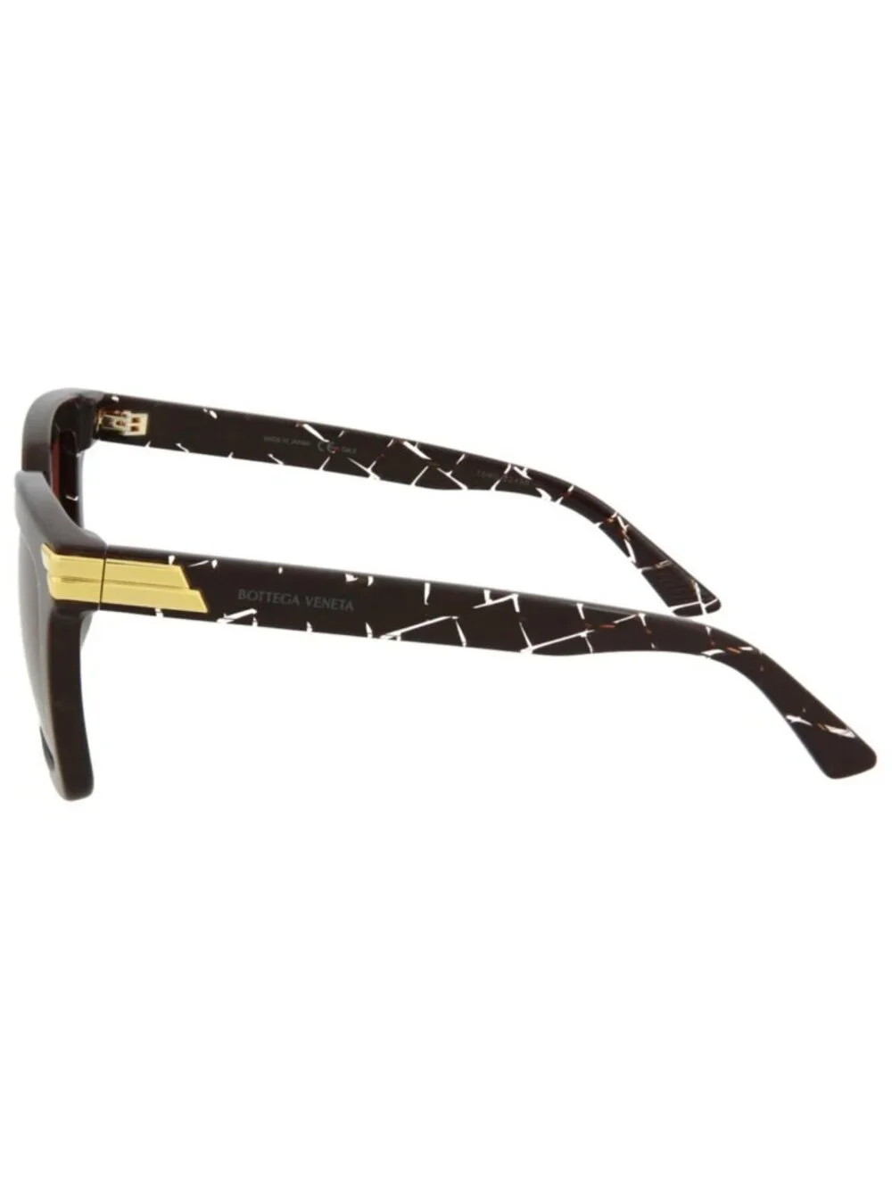 New Bottega Veneta Women's Sunglasses Square Rectangle Acetate Frame Burgundy E
